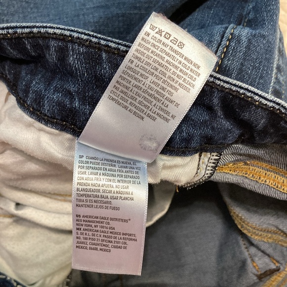 American Eagle Men’s Airflex + Original Bootcut Denim Blue Jeans US Size 29/30 - Picture 12 of 16